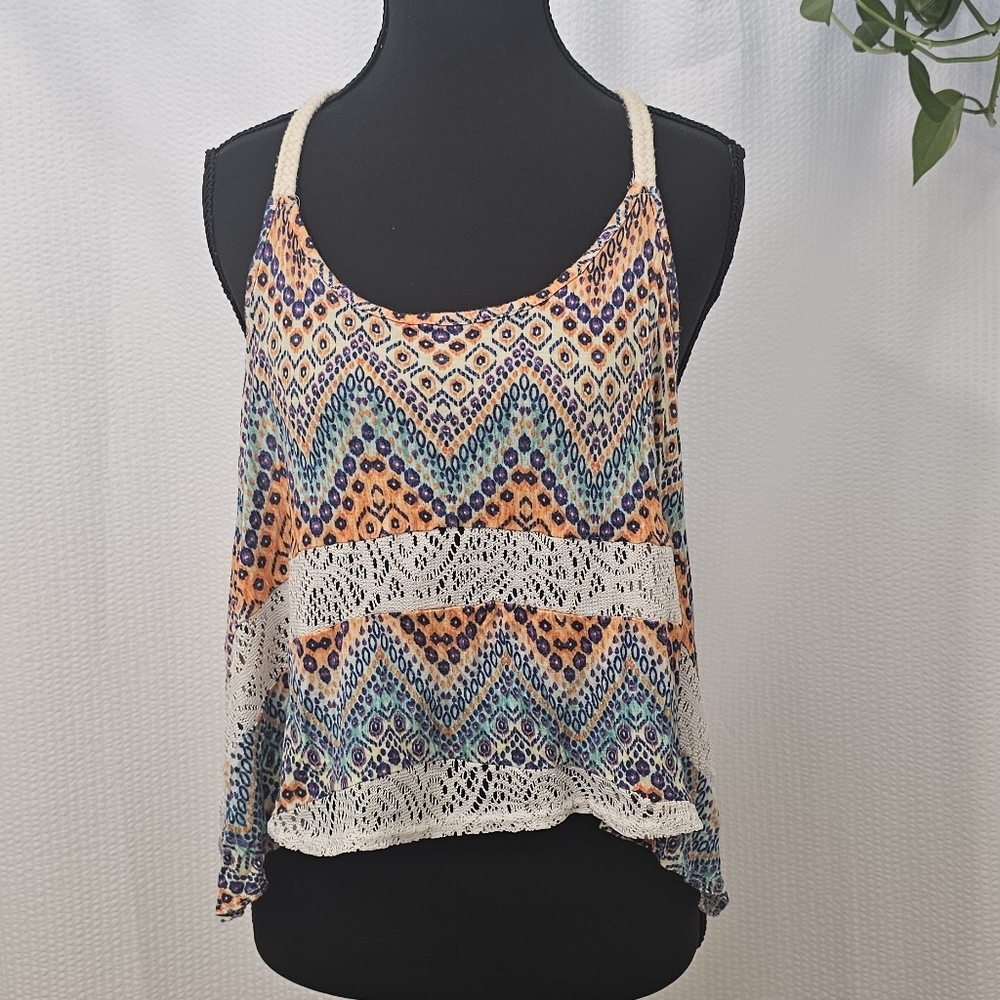 Rue21 Multicolor Chevron Pattern Women's Top Size XL